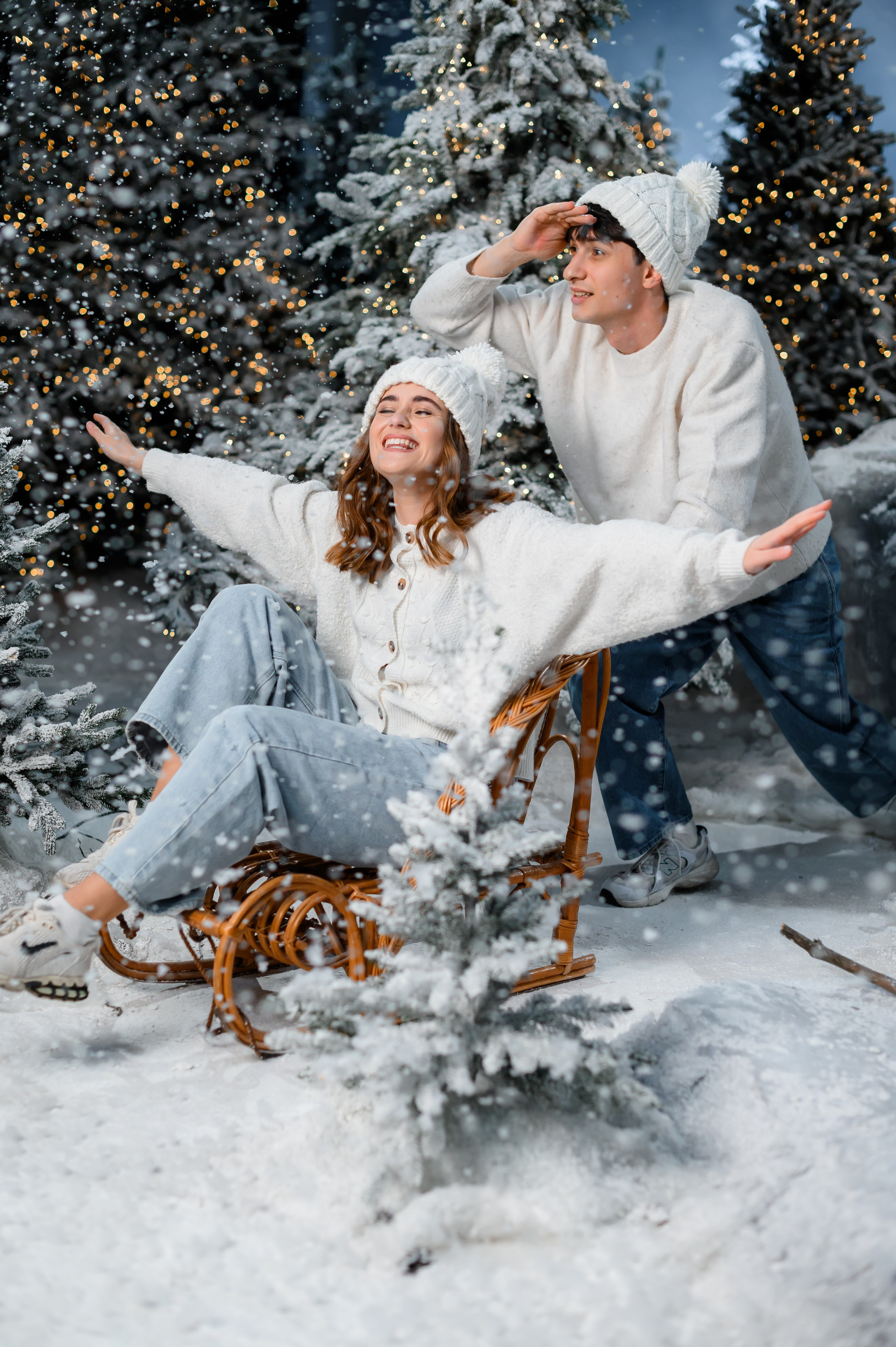 Засніжений ліс. Сімейний та дитячий фотограф в Києві та Ірпені Тетяна Чайка