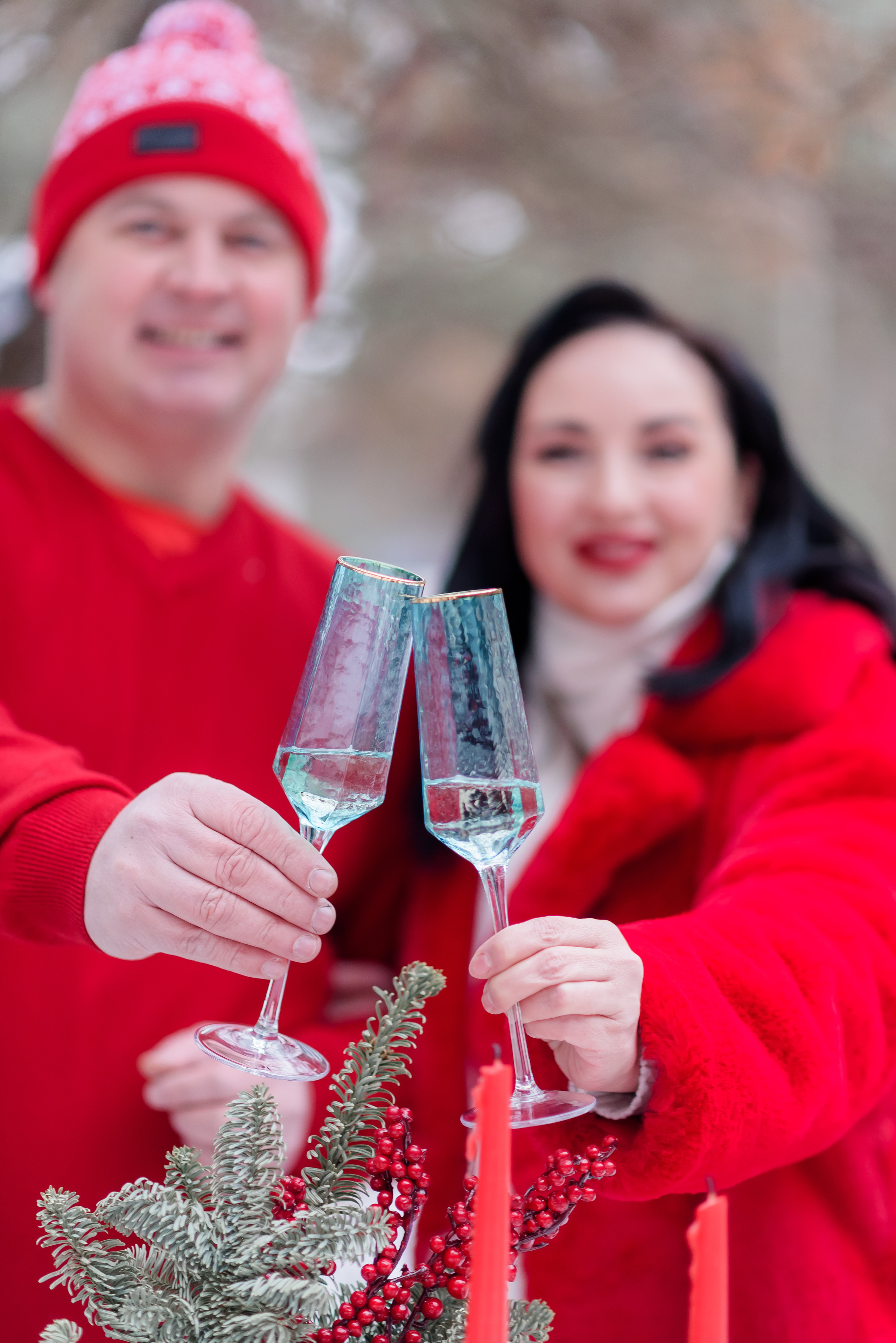 Новорічний з червоною машинкою. Сімейний та дитячий фотограф в Києві та Ірпені Тетяна Чайка