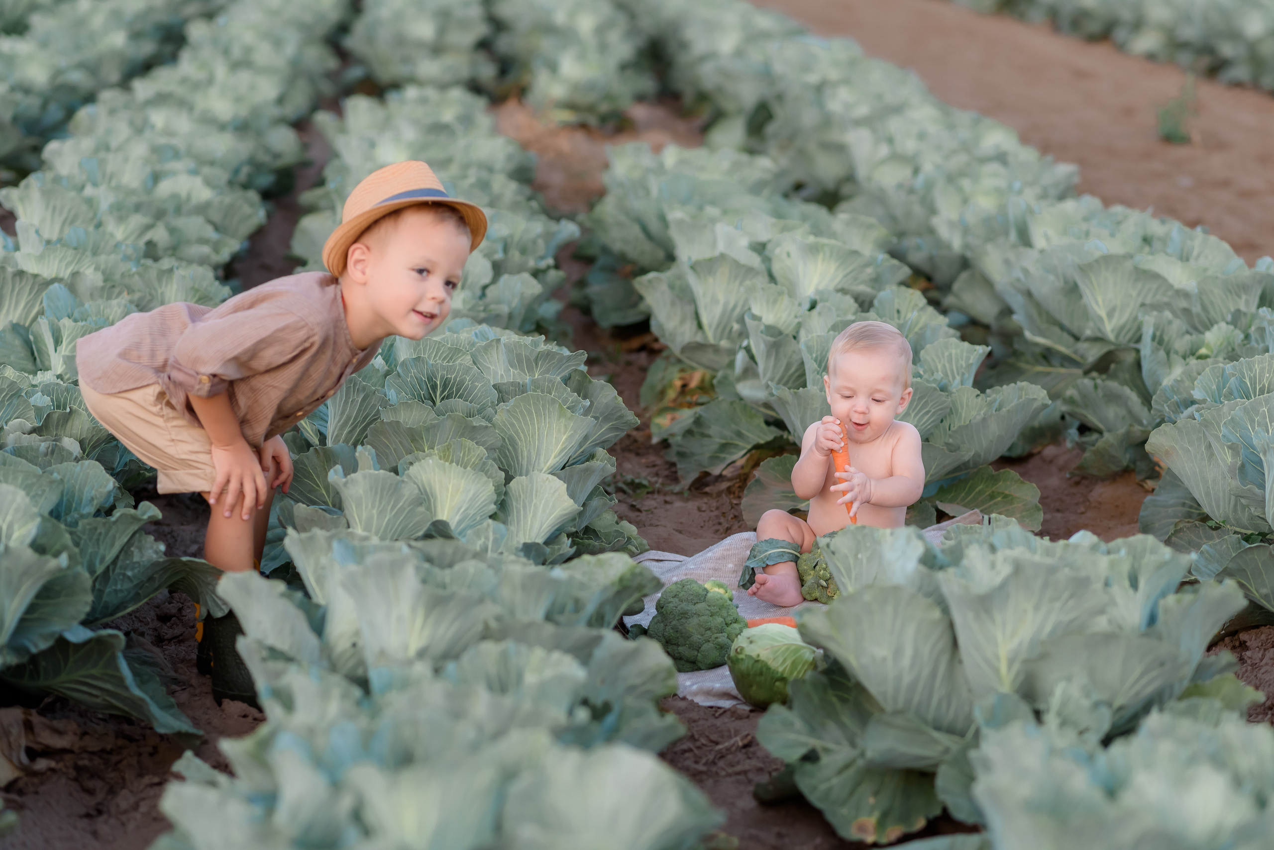 Сімейна в капусті. Надя з родиною. Сімейний та дитячий фотограф в Києві та Ірпені Тетяна Чайка