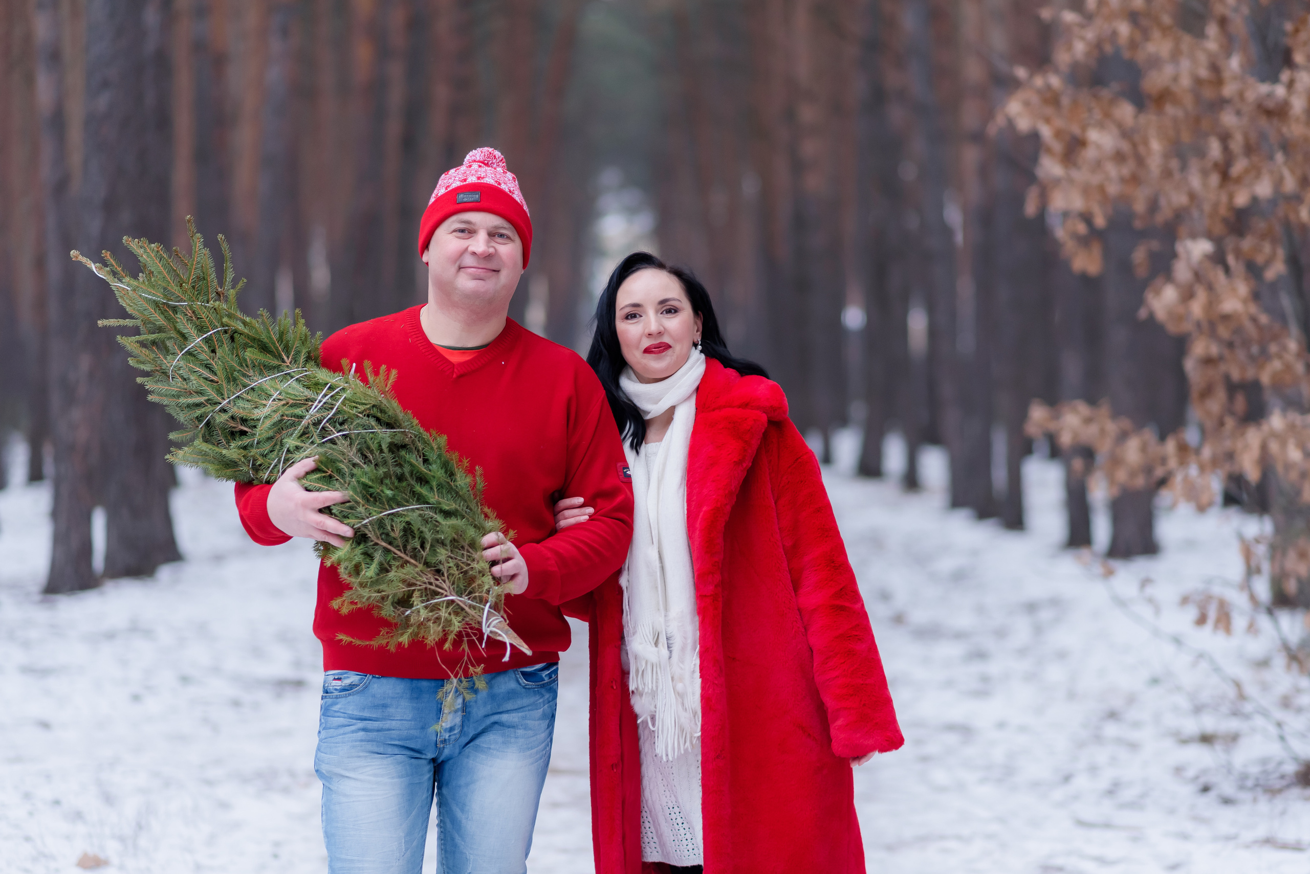 Новорічний з червоною машинкою. Сімейний та дитячий фотограф в Києві та Ірпені Тетяна Чайка