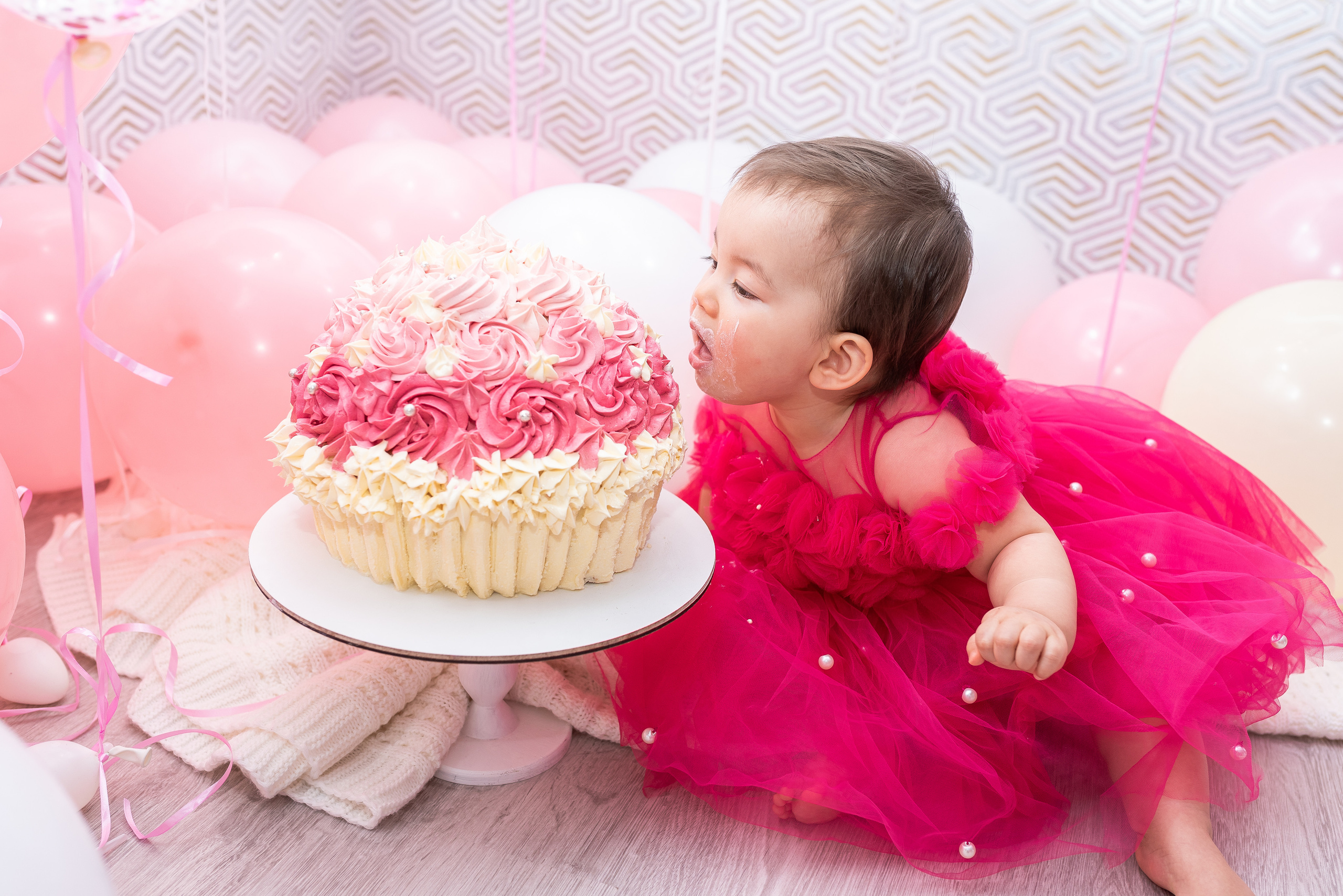 Перший тортик малюка CakeSmash. Сімейний та дитячий фотограф в Києві та Ірпені Тетяна Чайка