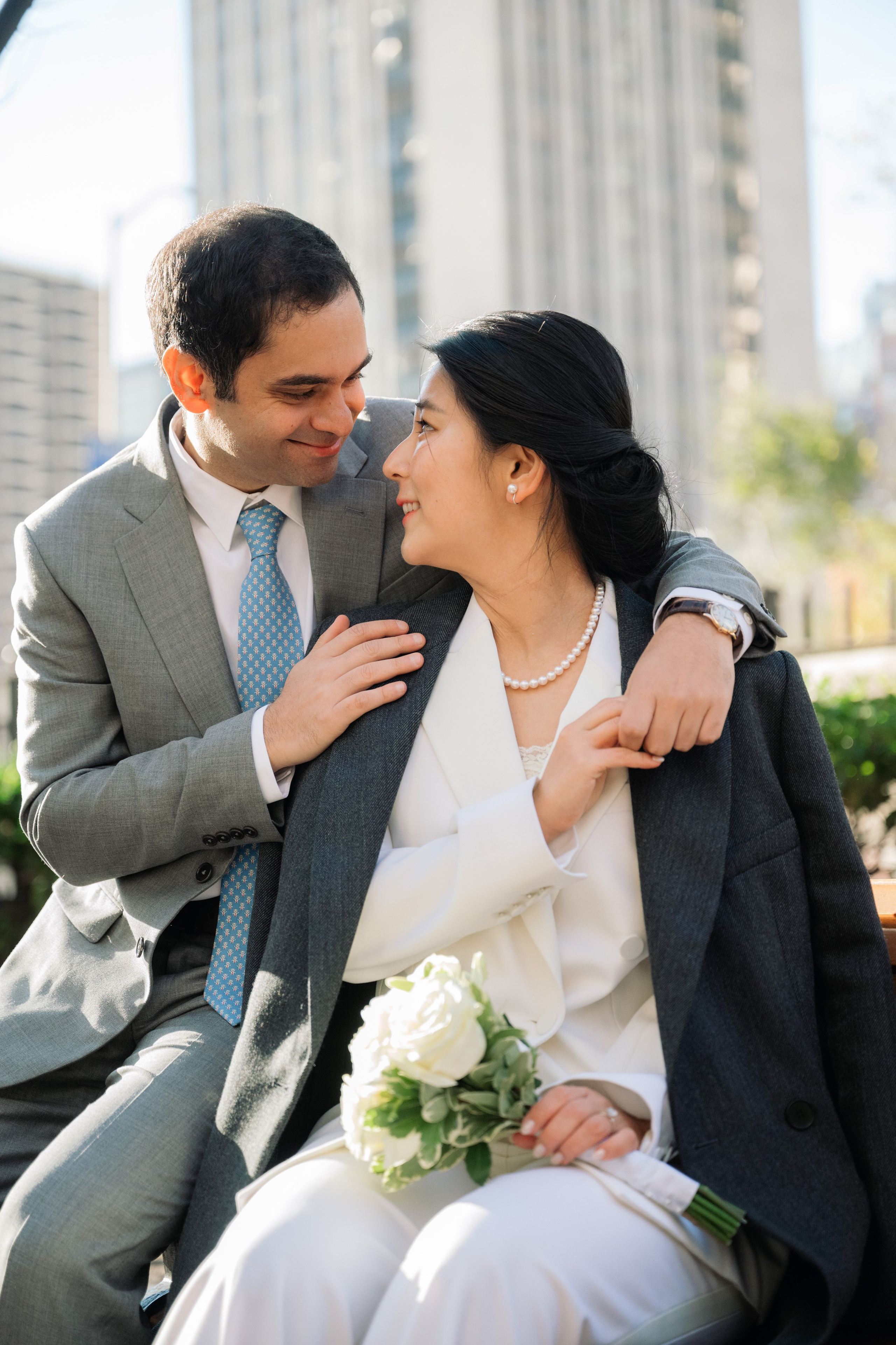 NYC City Hall Wedding | Intimate New York Elopement Before a Wedding in Japan