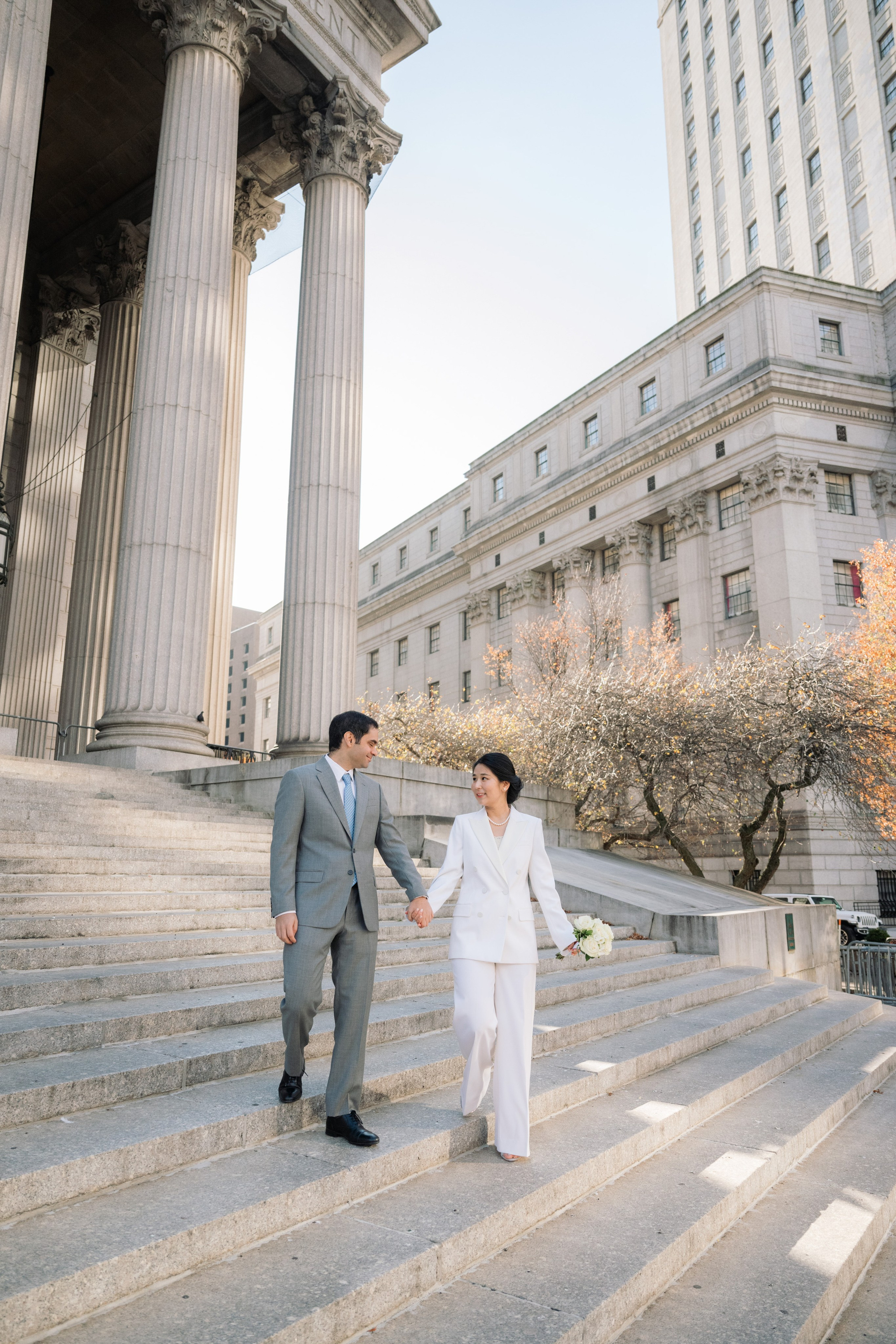 NYC City Hall Wedding | Intimate New York Elopement Before a Wedding in Japan