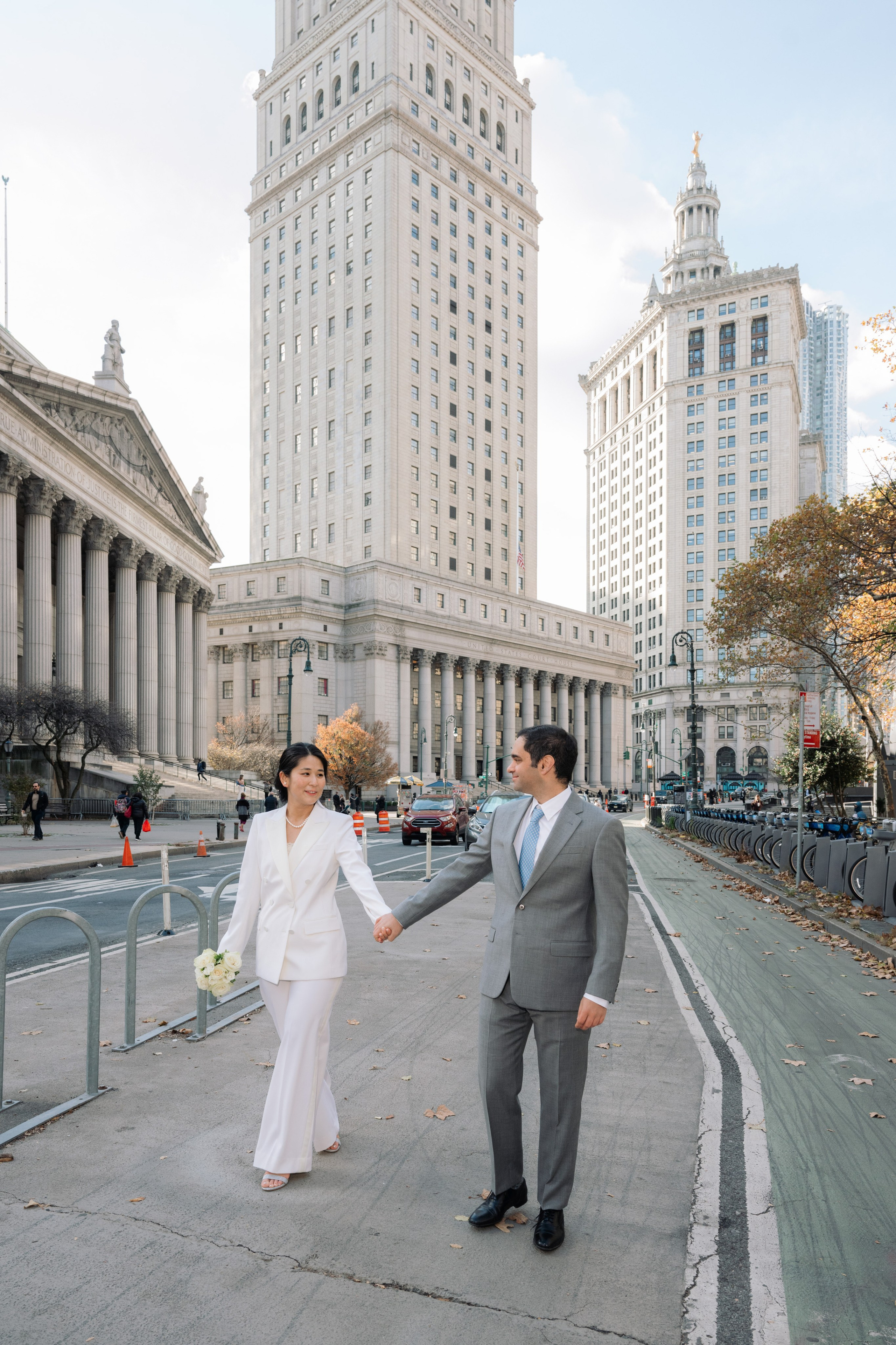 NYC City Hall Wedding | Intimate New York Elopement Before a Wedding in Japan