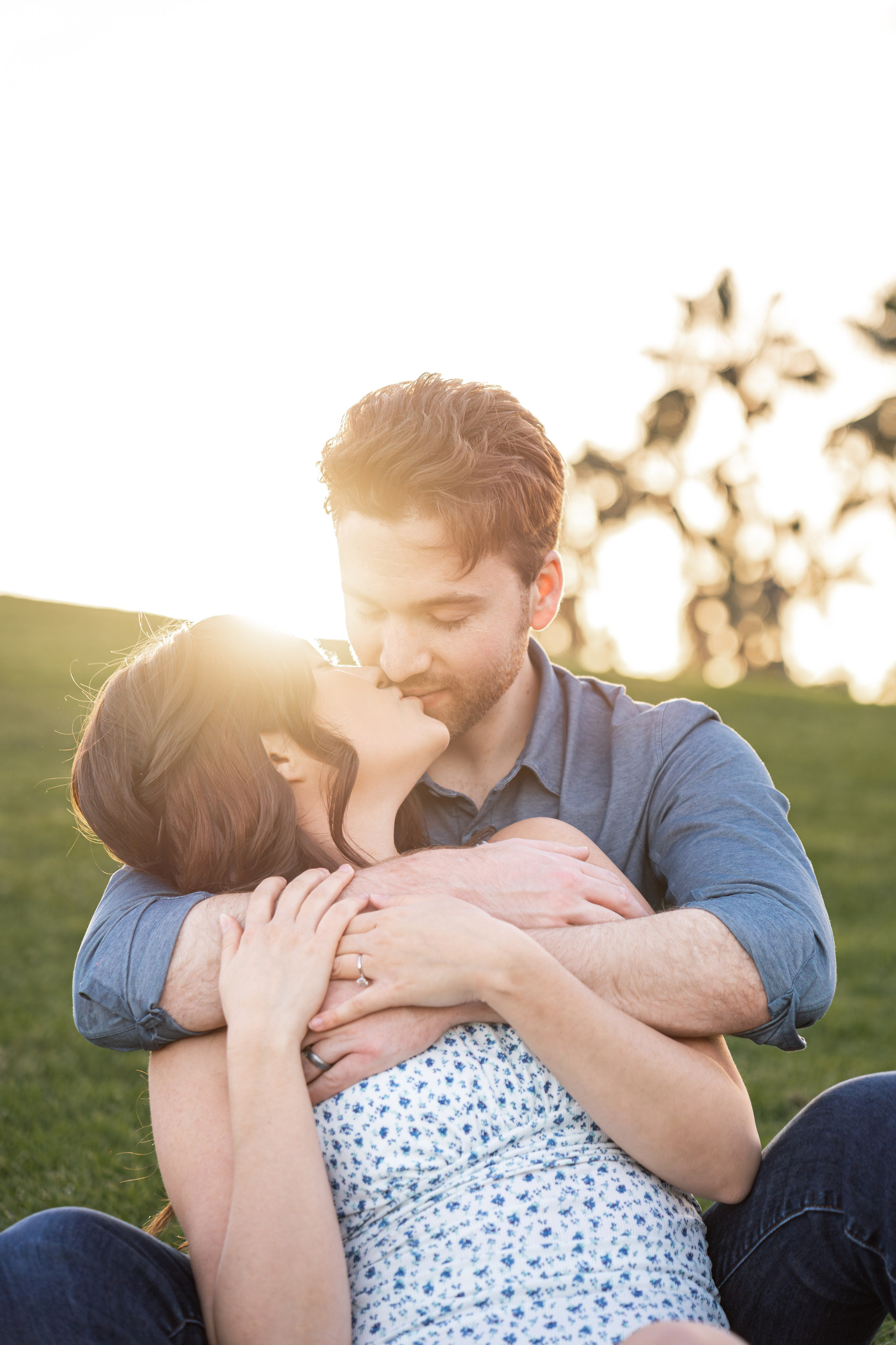 Engagement Session during golden hour