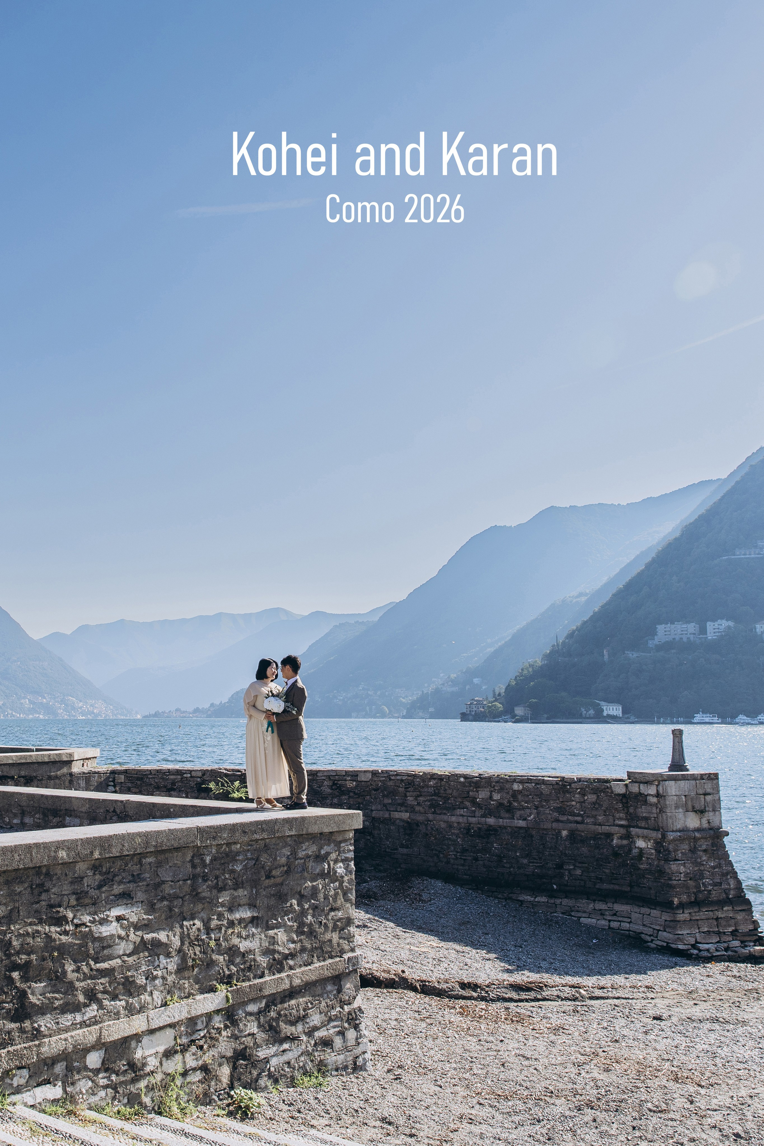 Romantic wedding photography in the Carpathian Mountains, Poland, bride and groom in stunning mountain landscape