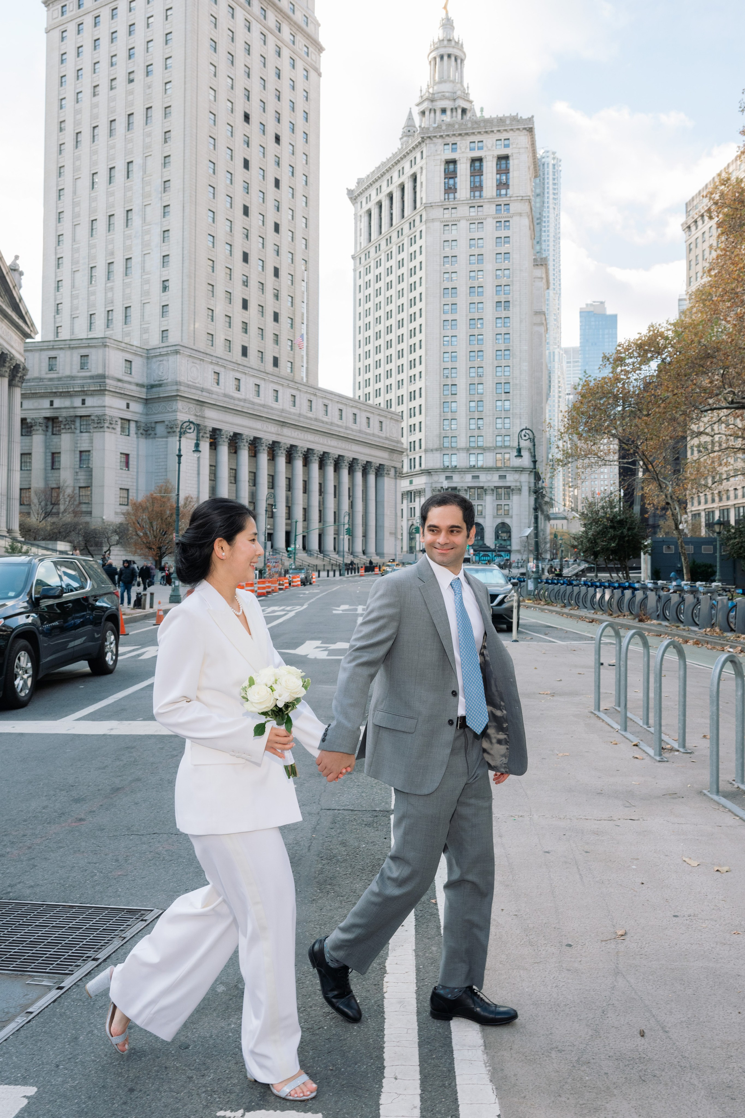 NYC City Hall Wedding | Intimate New York Elopement Before a Wedding in Japan
