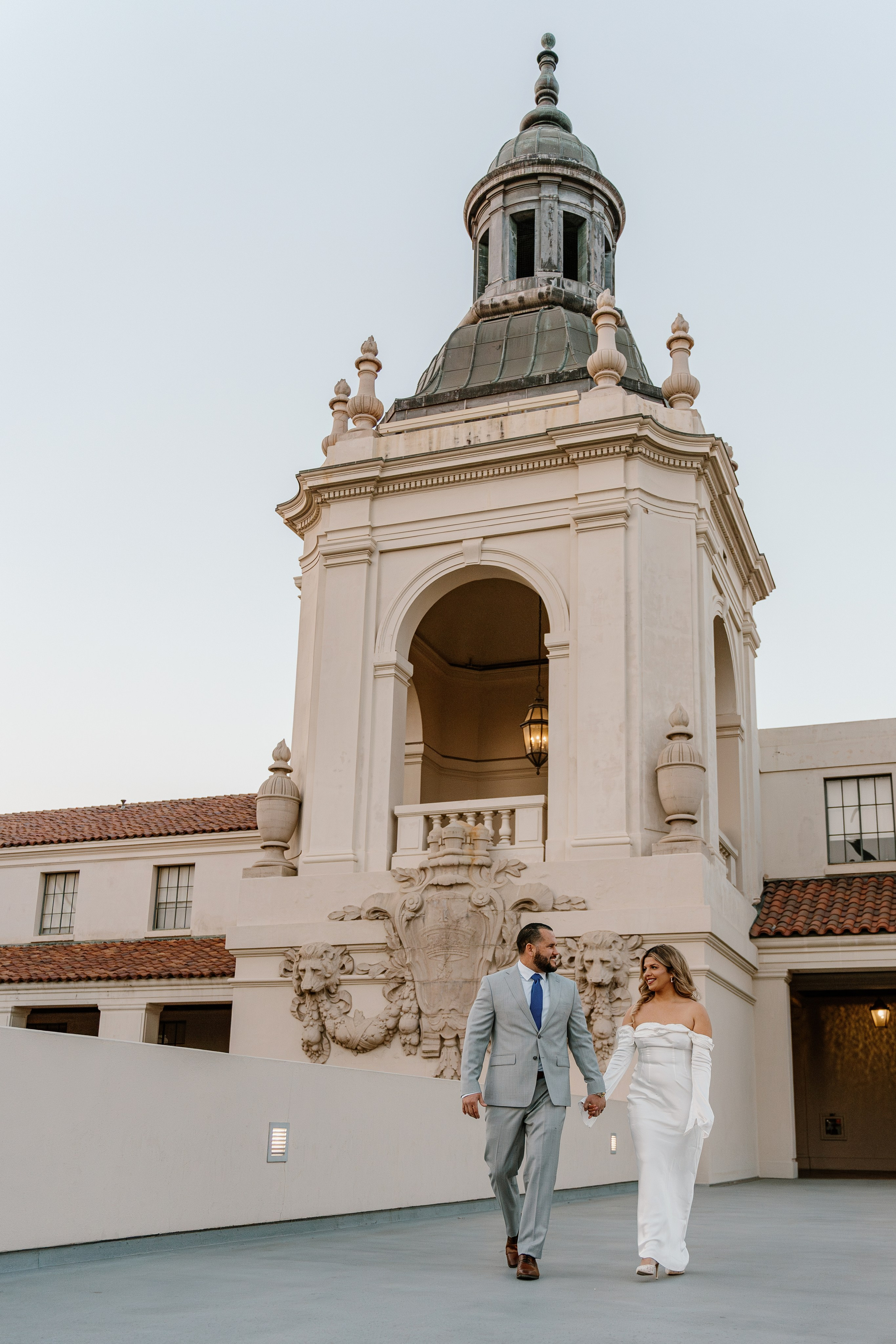 Pasadena City Hall Engagement Session light and airy photo