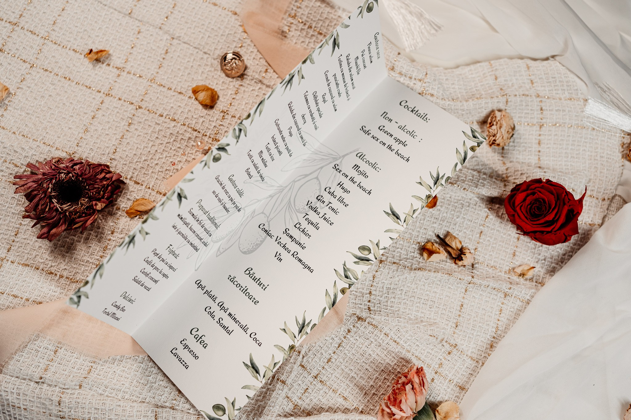 Meniuri, nr. de masă, plicuri. Fotograf Nuntă, Botez și Cununie Civilă în București - Mihai Popa