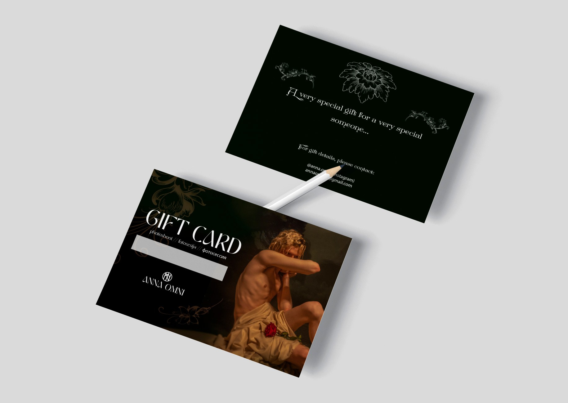 Gift Card. Anna Omni — concept photographer and digital artist in Riga, Latvia