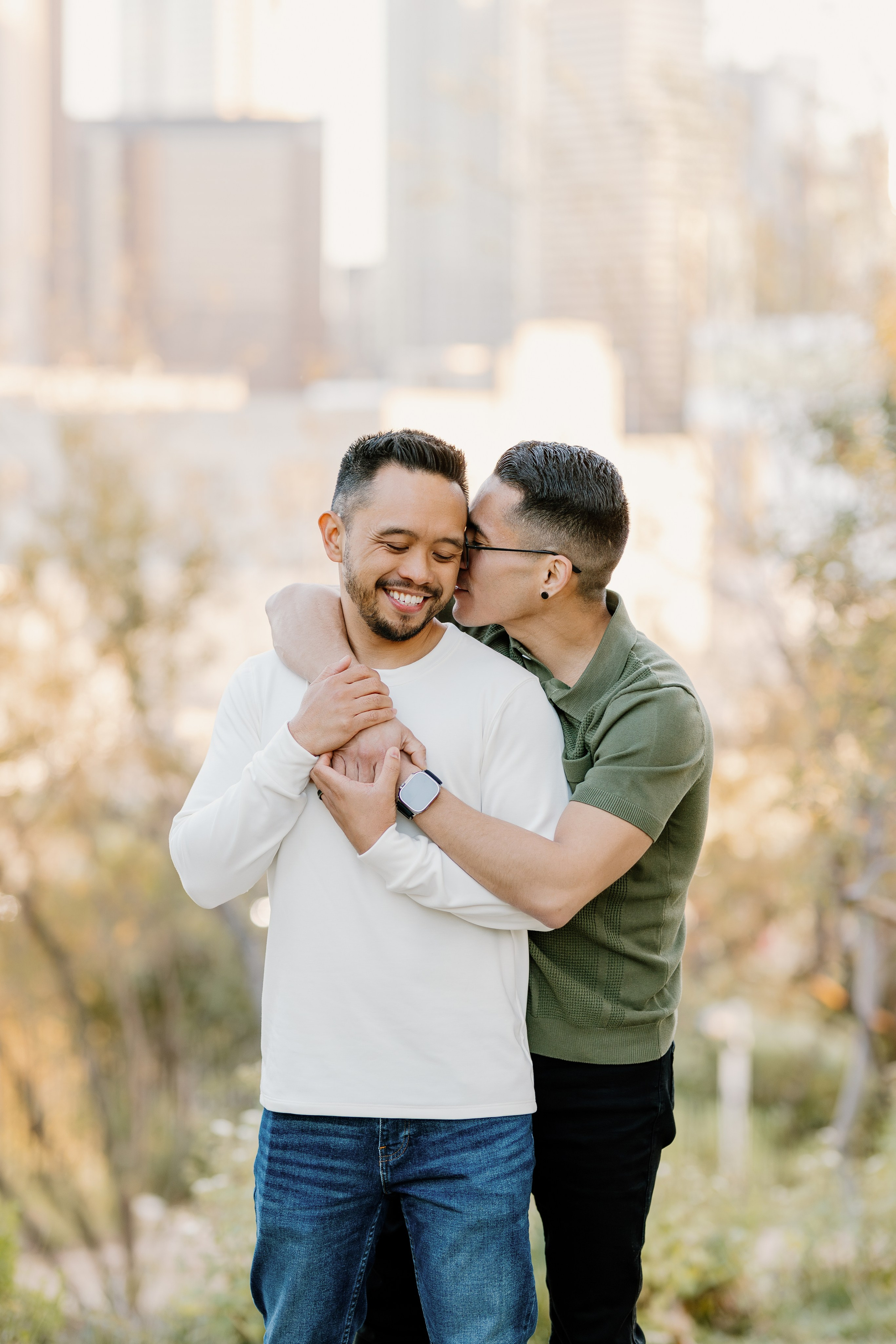 Vista Hermosa Park Downtown LA Engagement Session light and airy photo