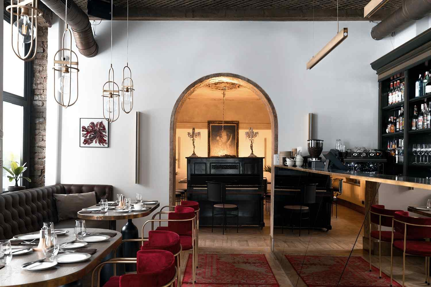 MOOD INDIGO RESTAURANT. Interior Design & 3D Rendering | Alena Bulataya Design Buro