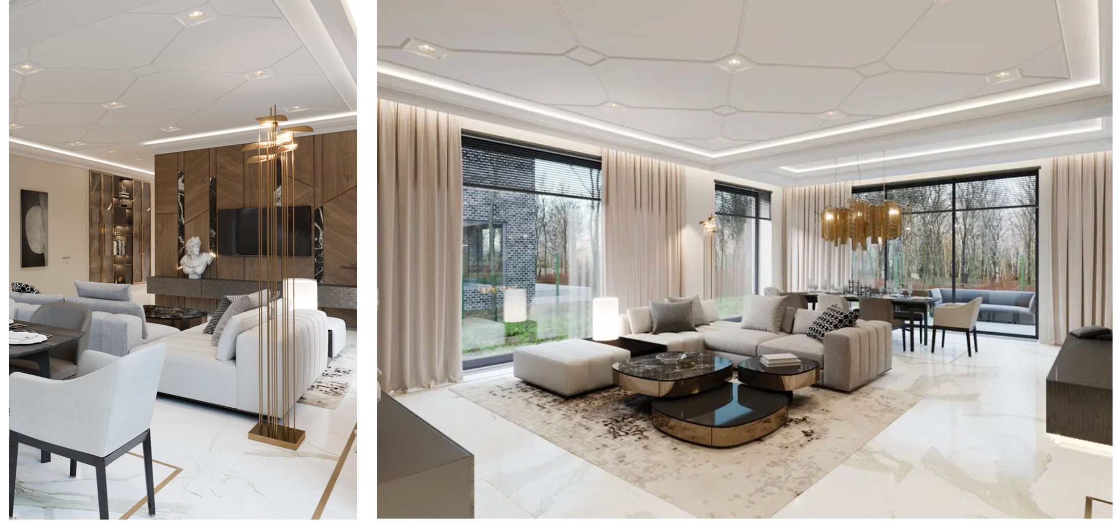 ART DECO HOUSE. Interior Design & 3D Rendering | Alena Bulataya Design Buro