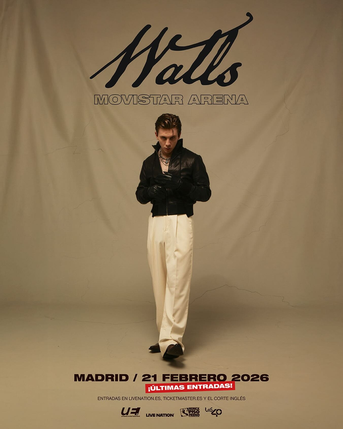 Walls 2026 en España: concierto en Madrid, entradas y Movistar Arena | FOTKAI