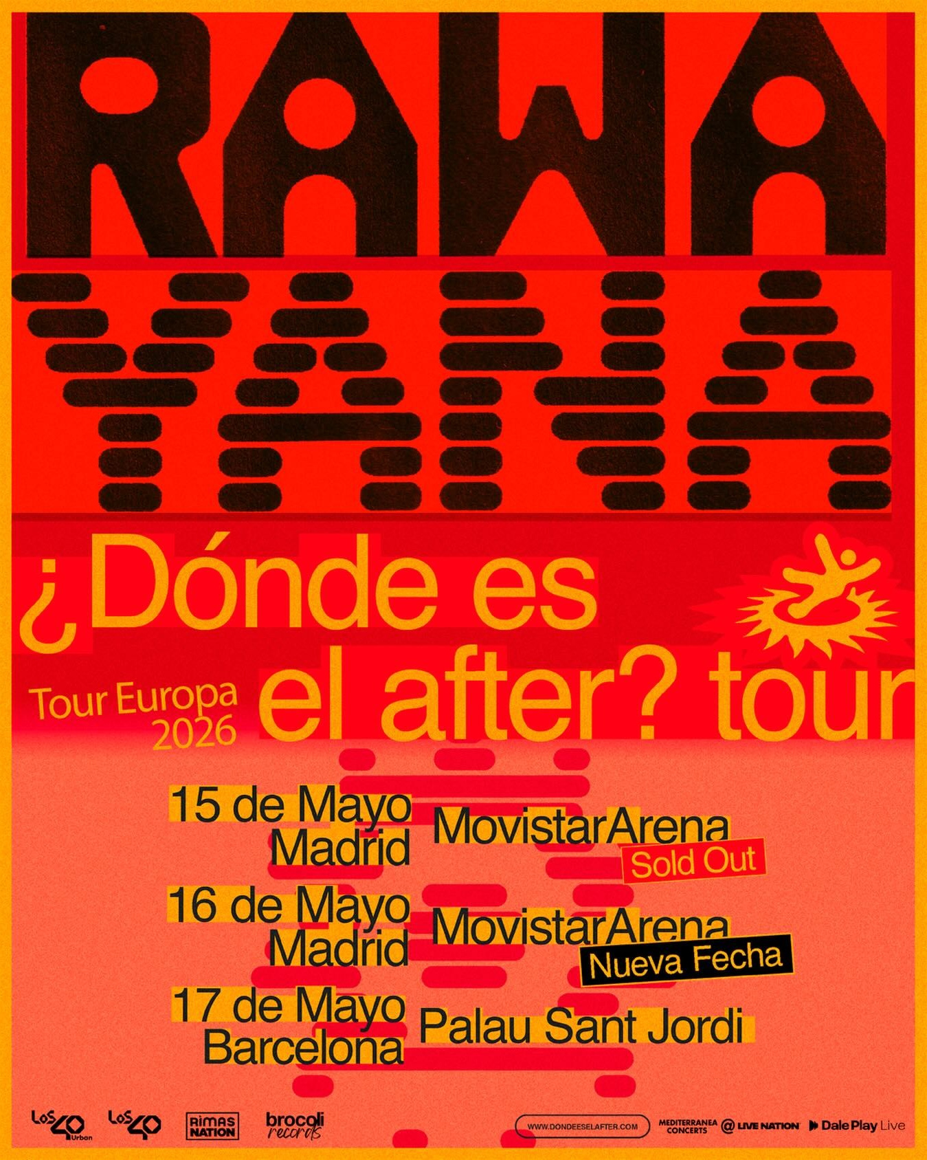 Rawayana en España 2026: gira «¿Dónde es el After?» en Madrid y Barcelona | FOTKAI