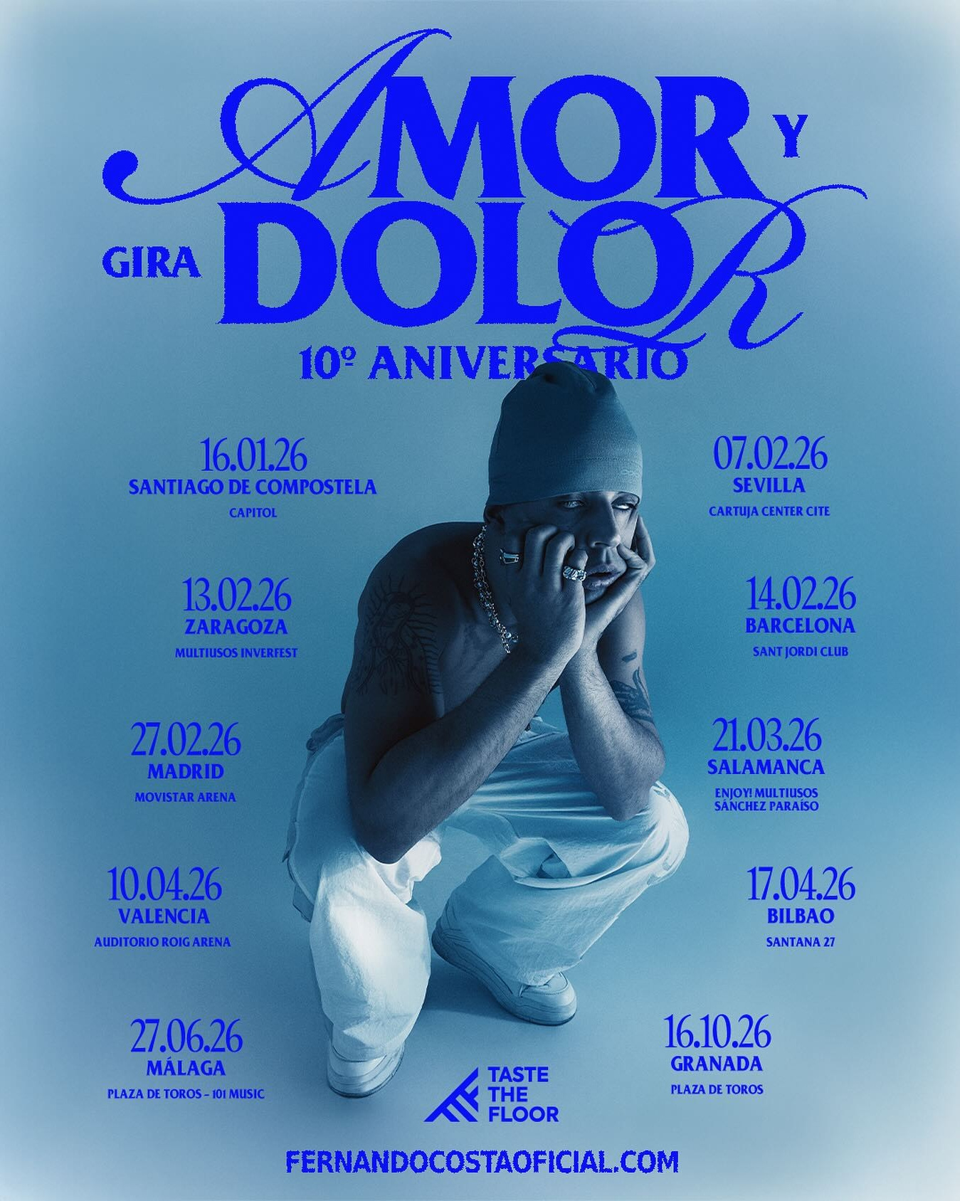 FernandoCosta: gira «Amor y Dolor» — conciertos en ciudades de España 2026 | FOTKAI