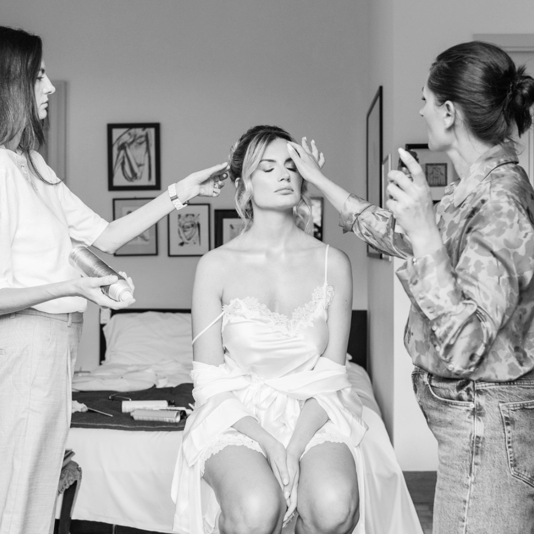 Complete Bridal Look. Hsir Stylist based in Milan| Lake Como, Italy | Worldwide