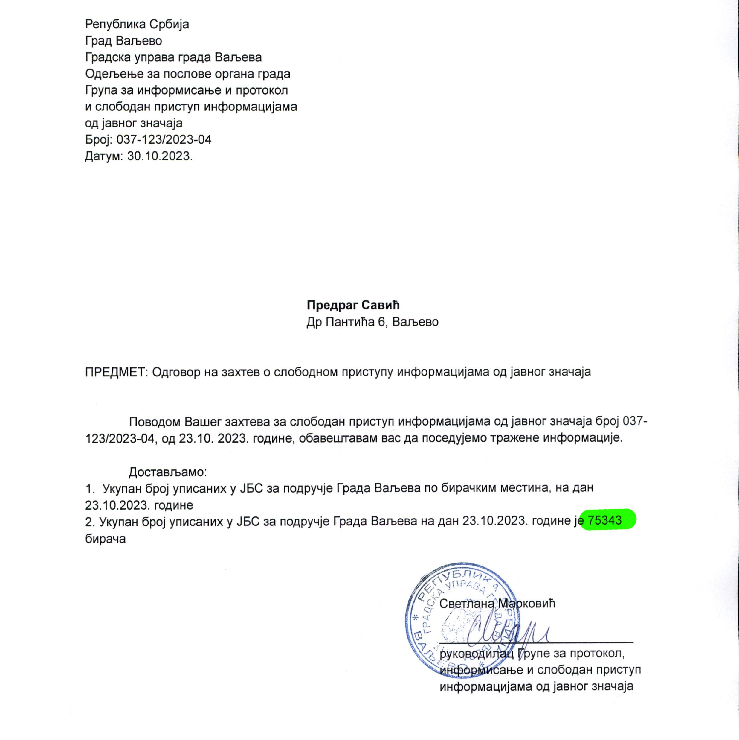 Бирачки списак и друга чудеса. Lokalni Front VA