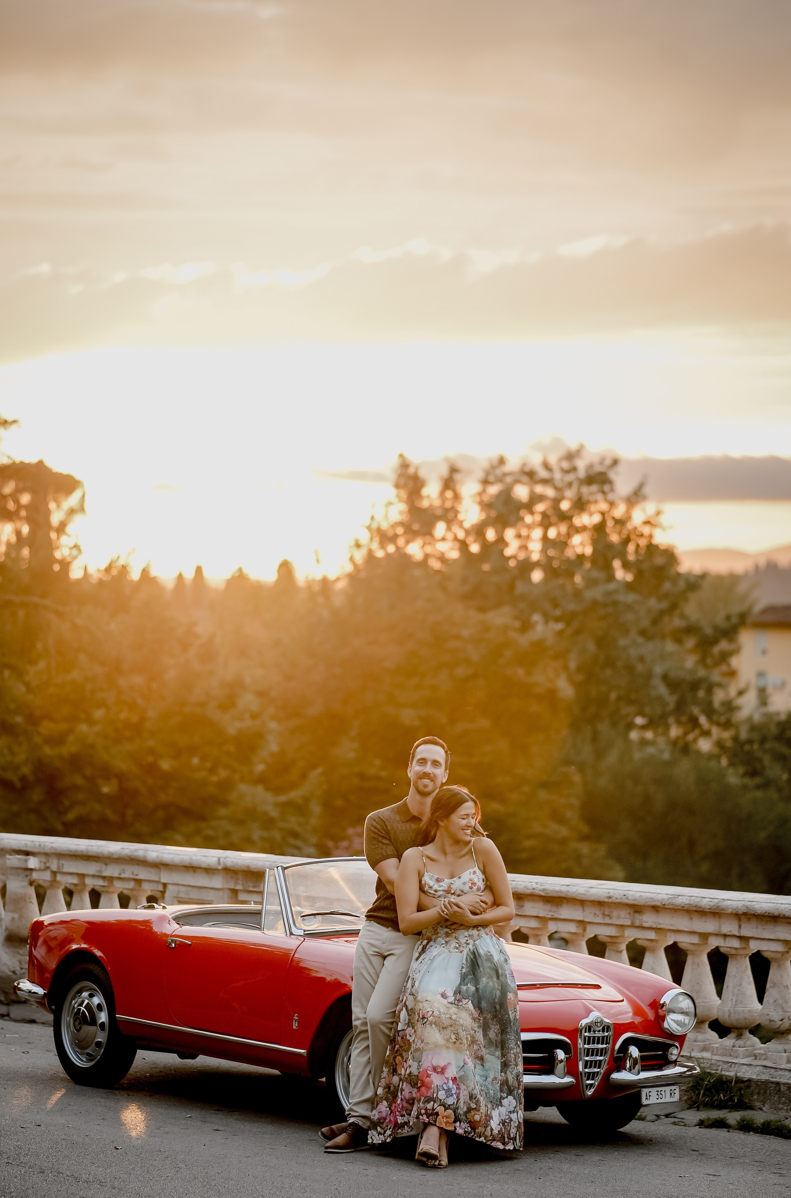 Retro cars in Florence Tuscany. Wedding Photographer in Italy