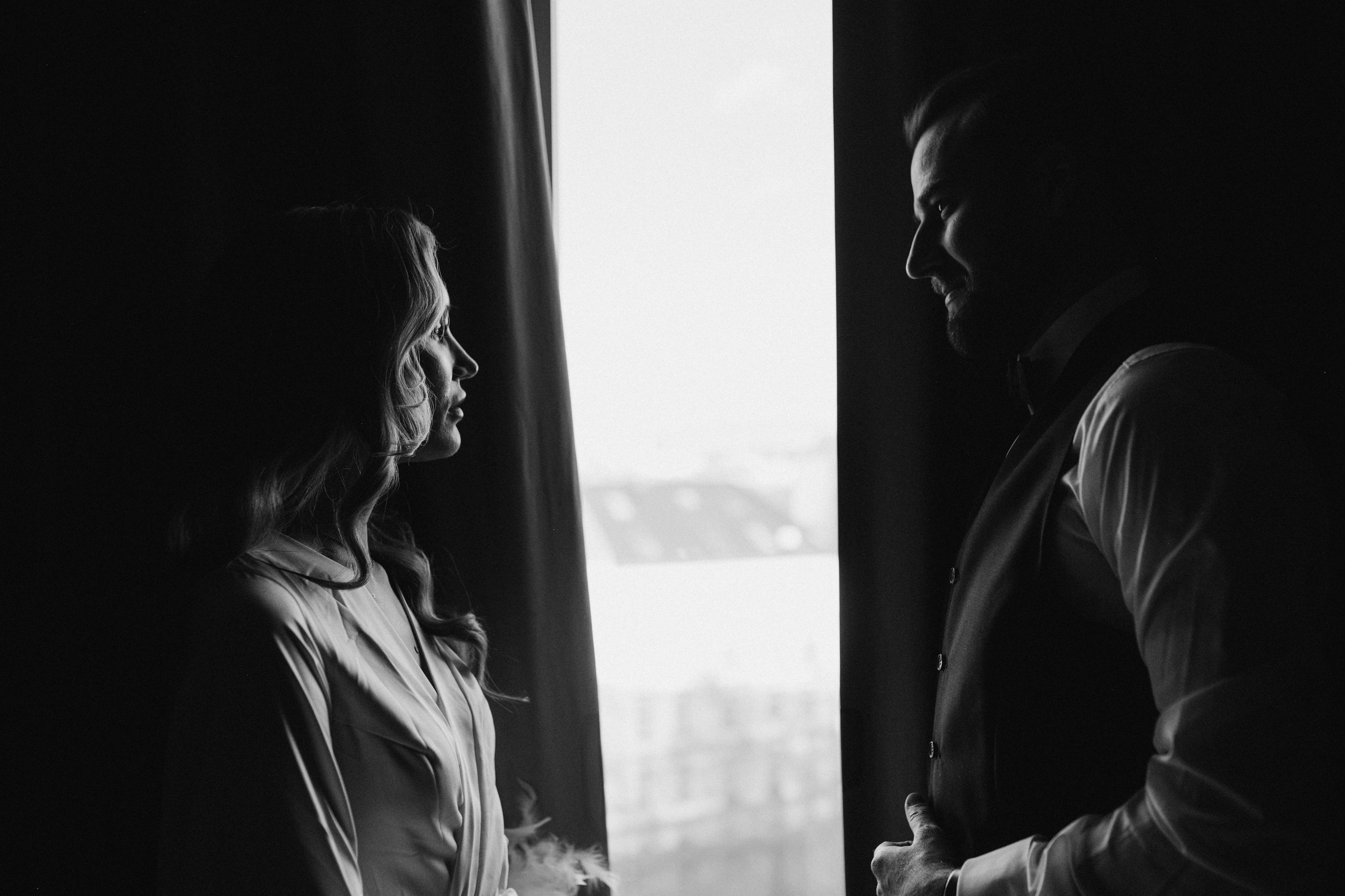Elegantes Hochzeitsfoto des Brautpaares – Hochzeit Würzburg