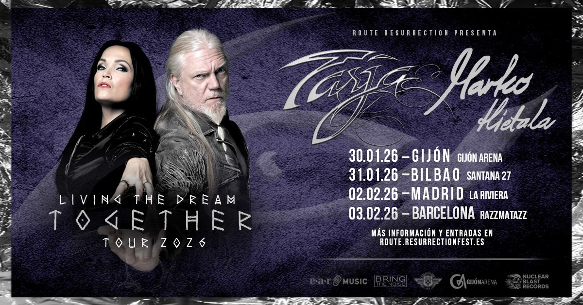 Tarja и Marko Hietala в Испании: тур «Living The Dream Together Tour» с хитами Nightwish и сольными проектами | FOTKAI