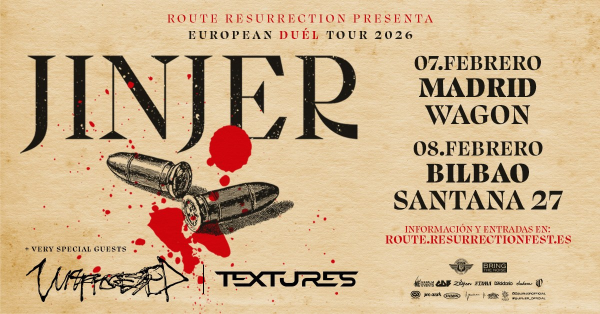 JINJER: тур по Испании 2026 — сильнейшее выступление метал- и прогресив-группы в Мадриде и Бильбао | FOTKAI