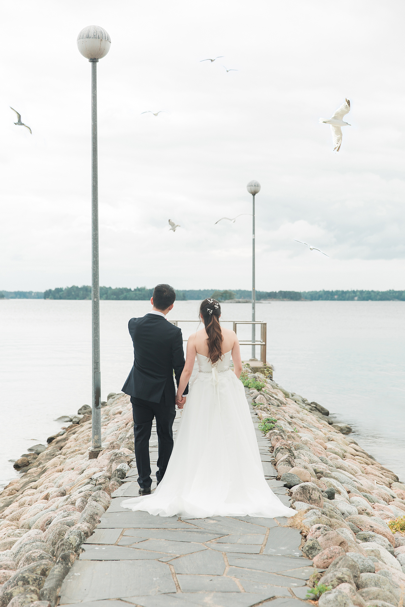 Hotelli rantapuisto hääkuvaus