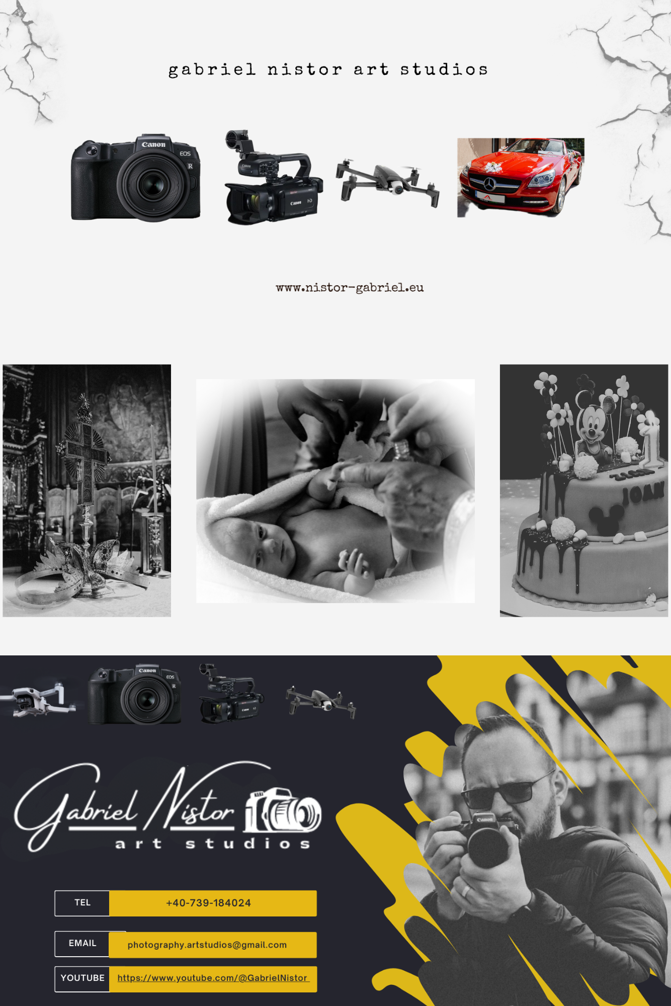 Contact. Gabriel Nistor Art-Studios - Fotograf / Videograf Iasi