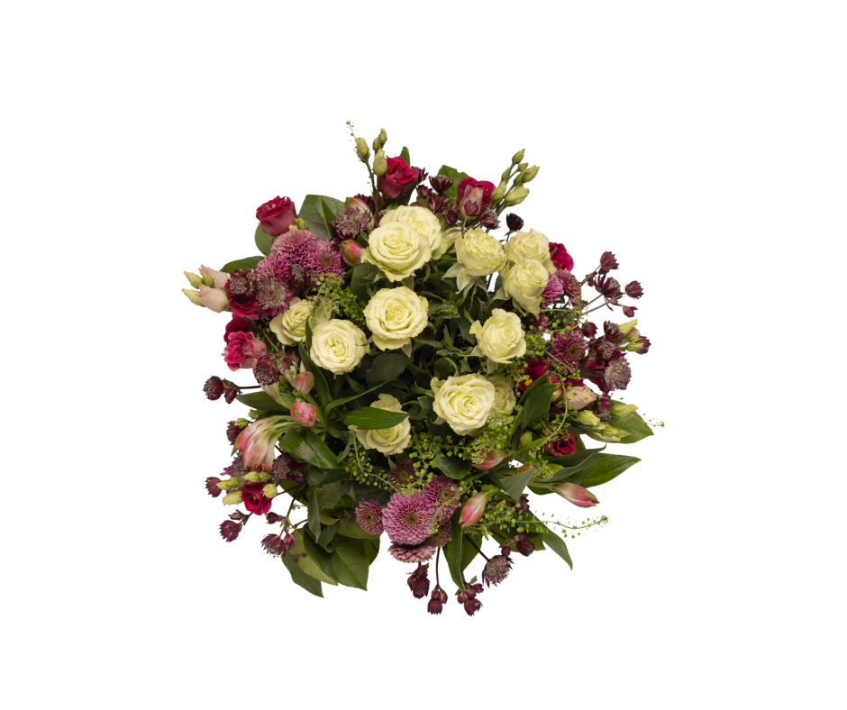 Smukke blomsterbuketter med levering i AarhusLeder du efter en flot buket med levering i Aarhus? Hos Akropolis Blomster kan du bestille både klassiske og moderne blomsterbuketter, der passer til alt fra fødselsdage og jubilæer til taksigelser og kærlige hilsner.Vi tilbyder blomsterlevering i hele Aarhus – også via Wolt – så du nemt kan sende en personlig buket direkte til én, du holder af. Vælg mellem færdige buketter eller lad os binde noget helt særligt.