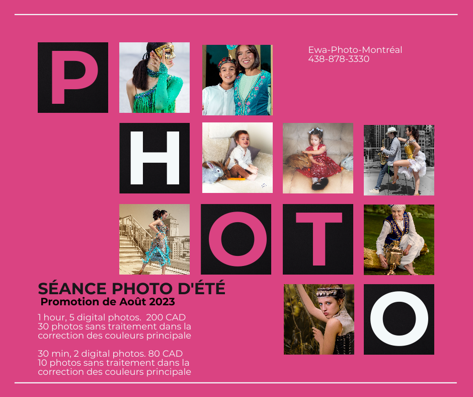 Services. Photographe de famille à Montréal Ewa Molchanovskaya