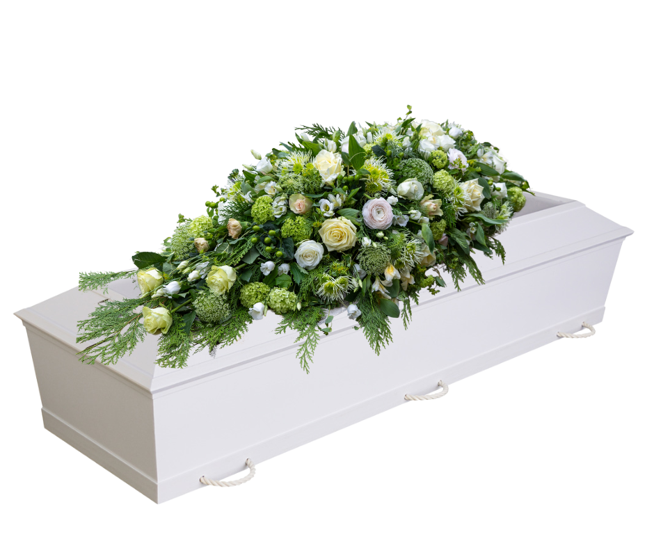 Hos Blossom – din lokale blomsterbutik på Kridthøj Torvet | Højbjerg i Aarhus – skaber vi personlige blomster til begravelse. Vi tilbyder kistepynt, kranse, bårebuket og båredekoration med respekt og høj faglighed. Vi hjælper dig trygt gennem valget i en svær tid.