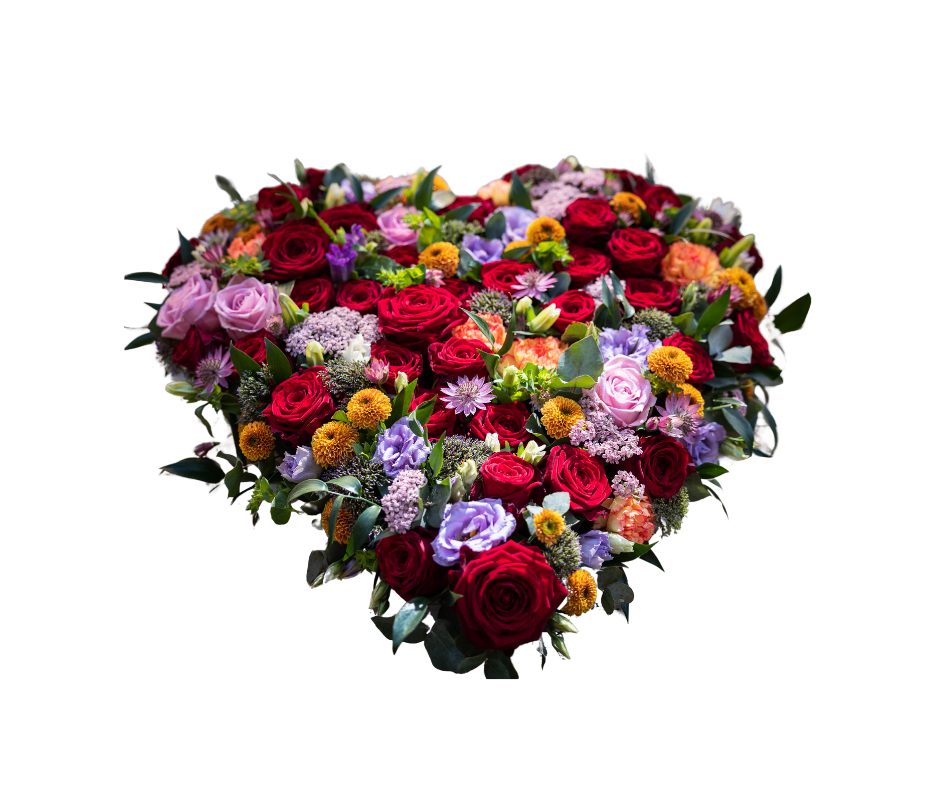 Hos Blossom på Kridthøj Torvet | Højbjerg skaber vi personlige blomsterhilsener til begravelse. Vælg mellem bårebuket, båredekoration, krans eller kistepynt – alt tilpasset jeres ønsker og den afdødes personlighed.