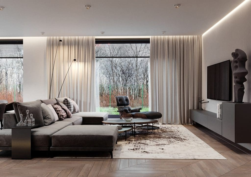 COUNTRY HOUSE. Interior Design & 3D Rendering | Alena Bulataya Design Buro