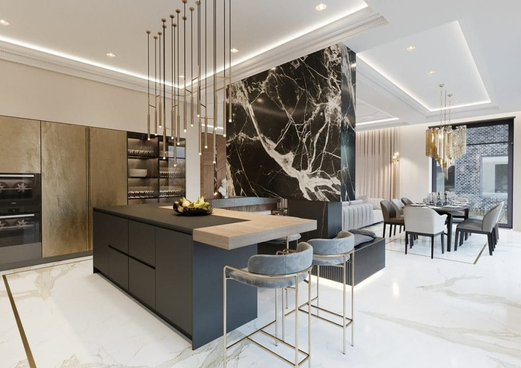 ART DECO HOUSE. Interior Design & 3D Rendering | Alena Bulataya Design Buro