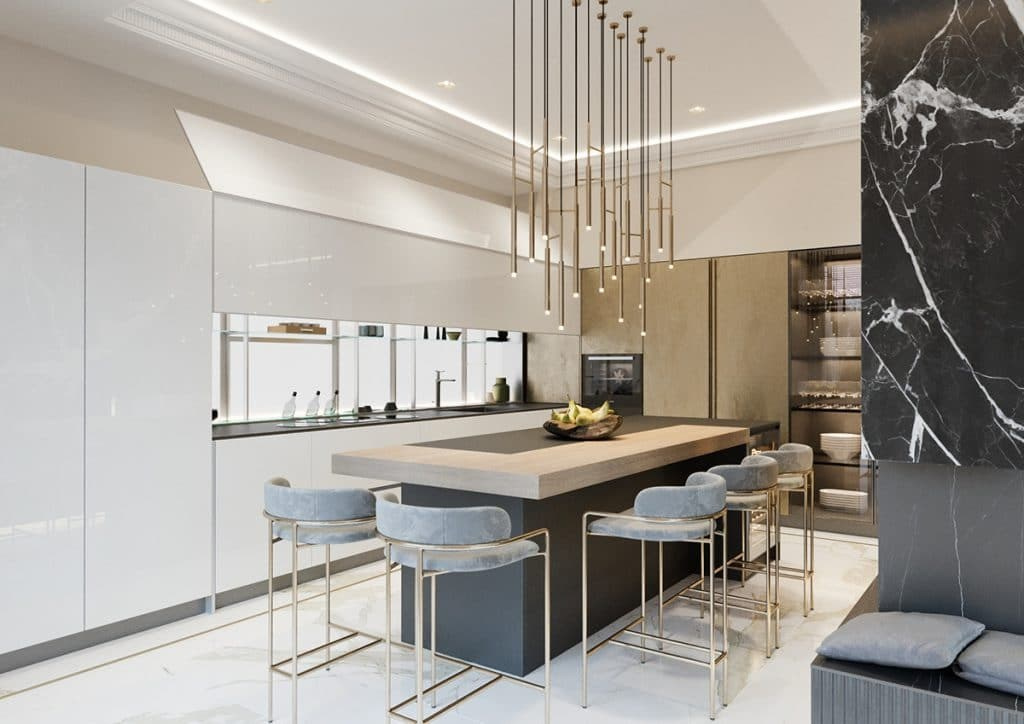 ART DECO HOUSE. Interior Design & 3D Rendering | Alena Bulataya Design Buro