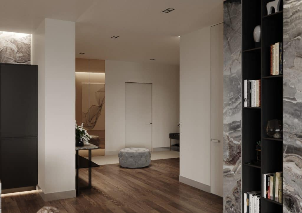 STONE APARTMENT. Interior Design & 3D Rendering | Alena Bulataya Design Buro