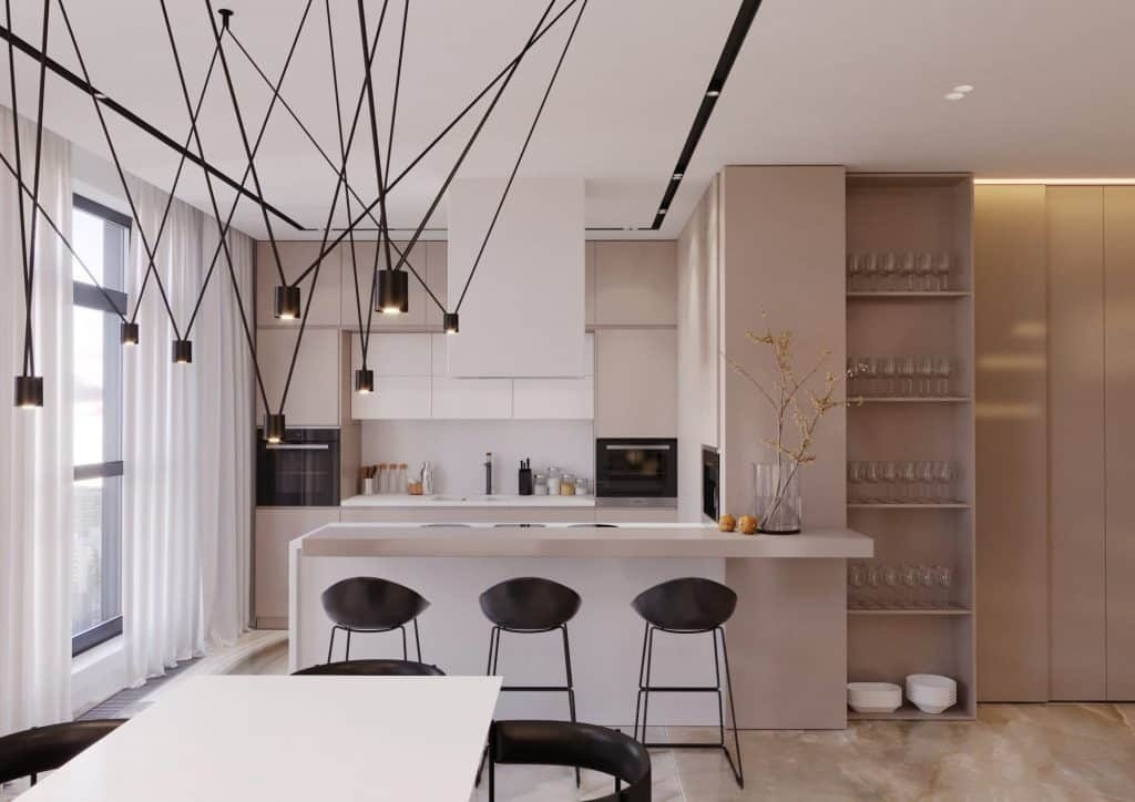 CONTEMPORARY PENTHOUSE. Interior Design & 3D Rendering | Alena Bulataya Design Buro