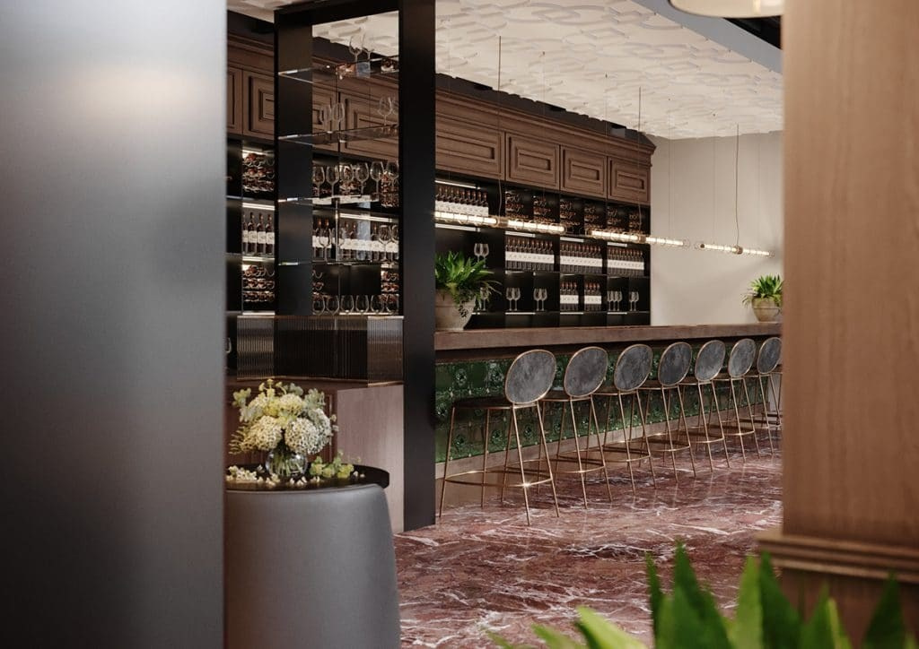ITALIAN RESTAURANT. Interior Design & 3D Rendering | Alena Bulataya Design Buro