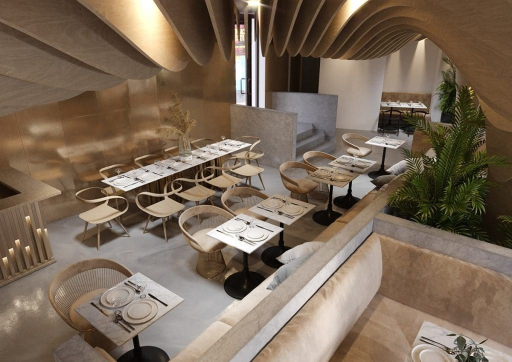 TERRA PIZZERIA. Interior Design & 3D Rendering | Alena Bulataya Design Buro