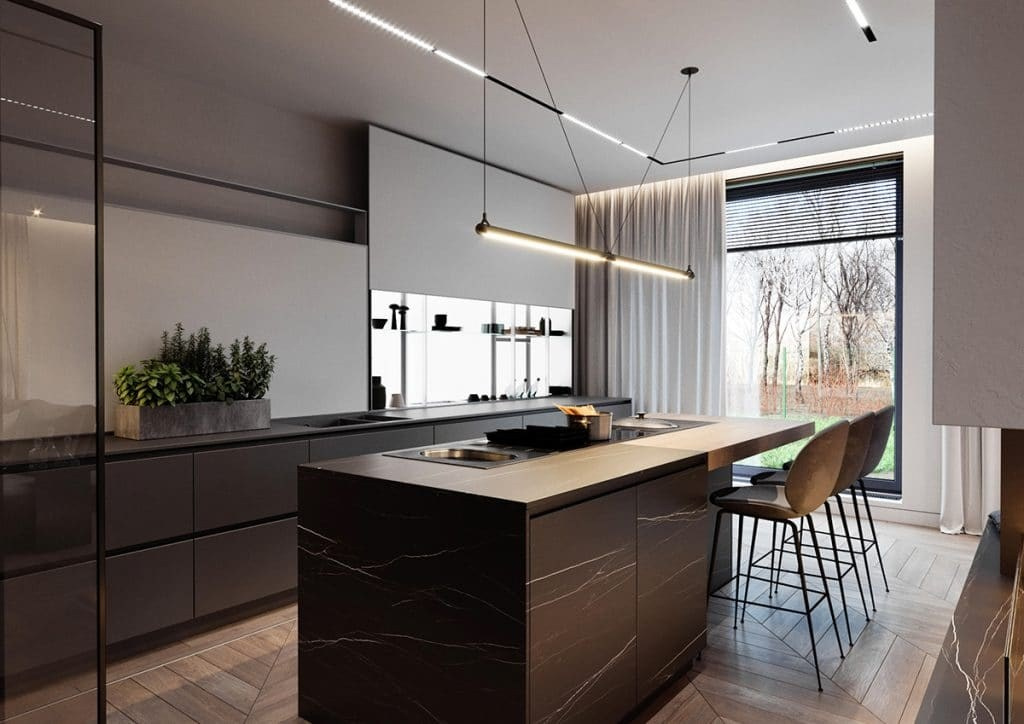 COUNTRY HOUSE. Interior Design & 3D Rendering | Alena Bulataya Design Buro