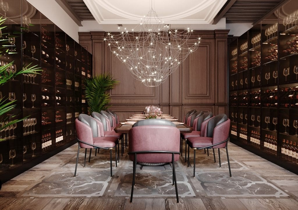 ITALIAN RESTAURANT. Interior Design & 3D Rendering | Alena Bulataya Design Buro