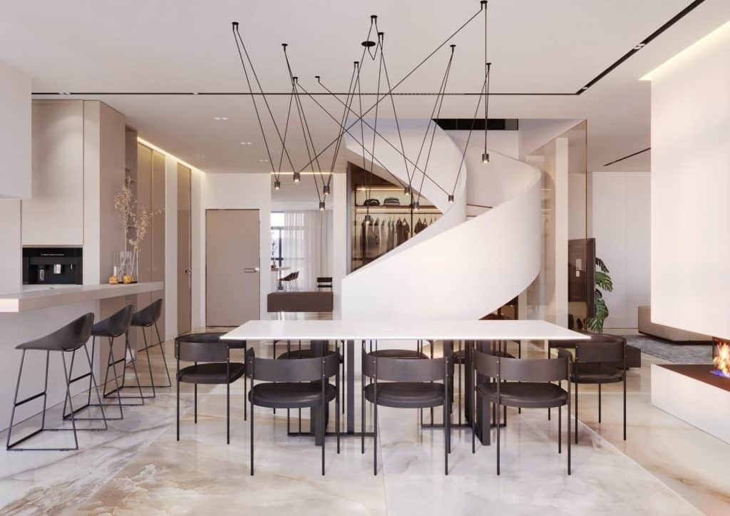 CONTEMPORARY PENTHOUSE. Interior Design & 3D Rendering | Alena Bulataya Design Buro