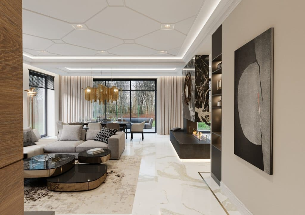 ART DECO HOUSE. Interior Design & 3D Rendering | Alena Bulataya Design Buro