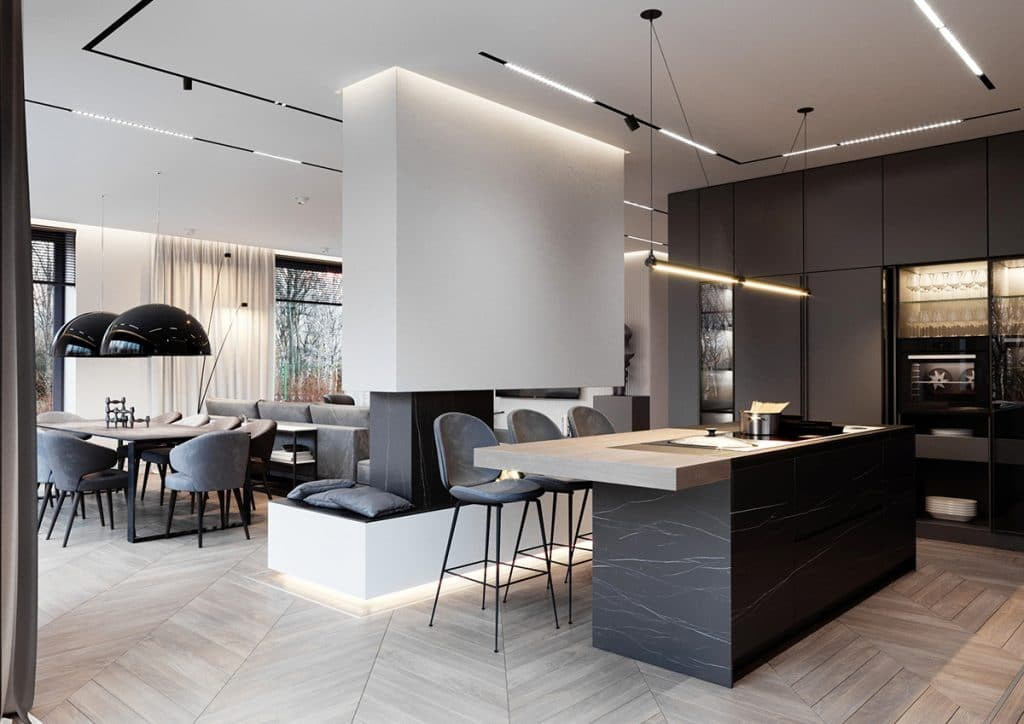 COUNTRY HOUSE. Interior Design & 3D Rendering | Alena Bulataya Design Buro