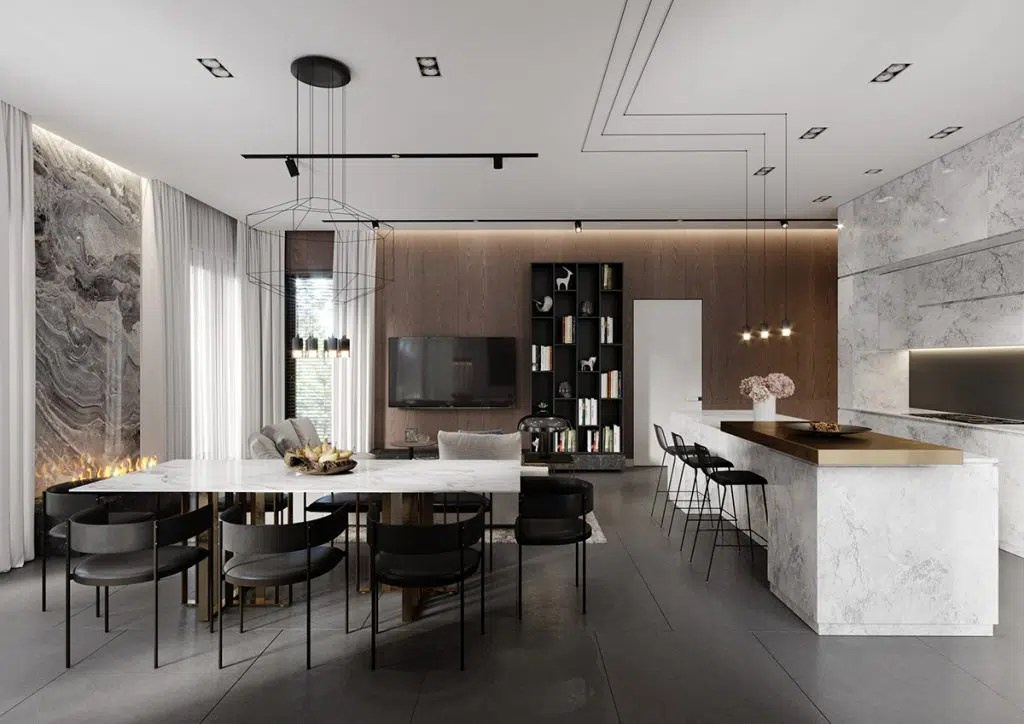 GREY HOUSE. Interior Design & 3D Rendering | Alena Bulataya Design Buro
