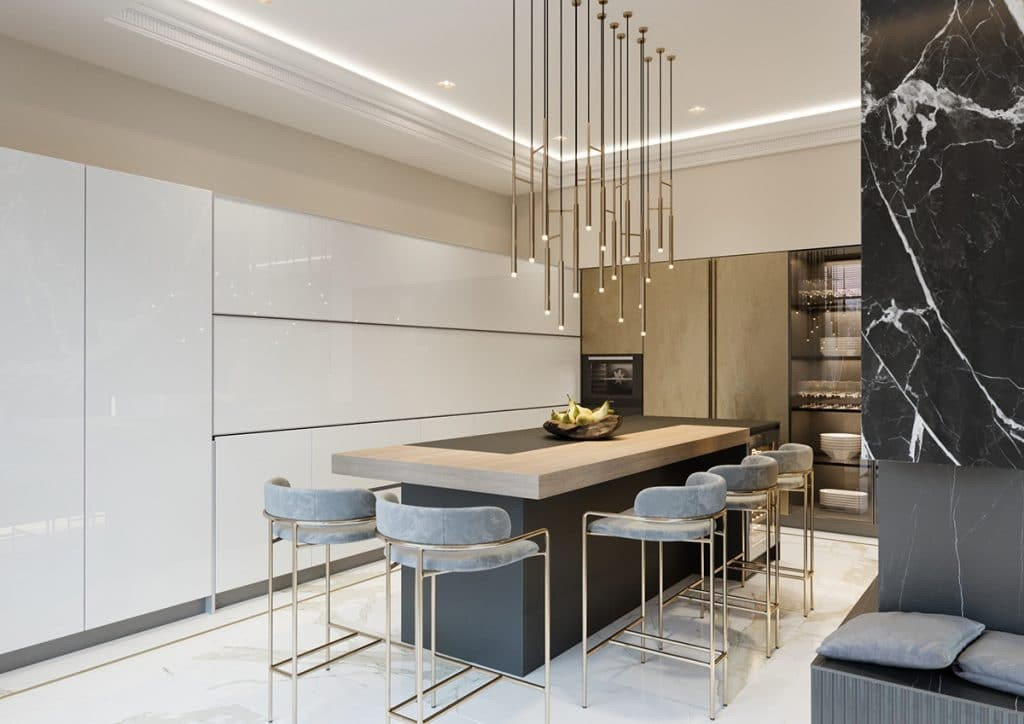 ART DECO HOUSE. Interior Design & 3D Rendering | Alena Bulataya Design Buro