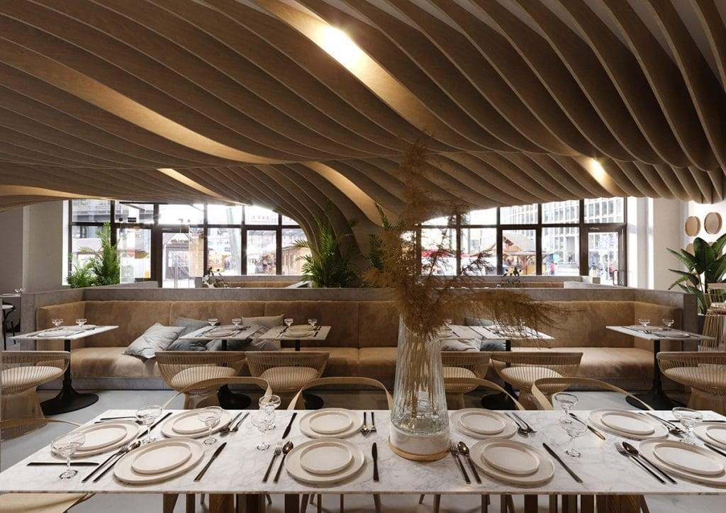 TERRA PIZZERIA. Interior Design & 3D Rendering | Alena Bulataya Design Buro