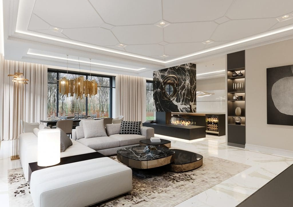 ART DECO HOUSE. Interior Design & 3D Rendering | Alena Bulataya Design Buro