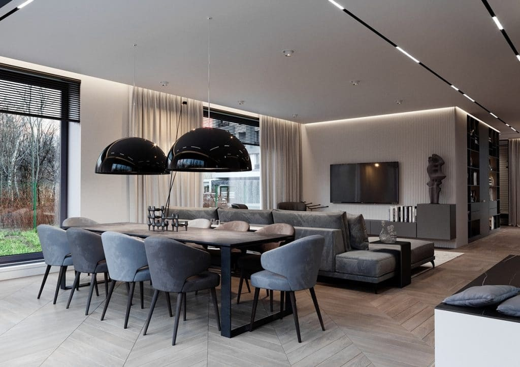 COUNTRY HOUSE. Interior Design & 3D Rendering | Alena Bulataya Design Buro