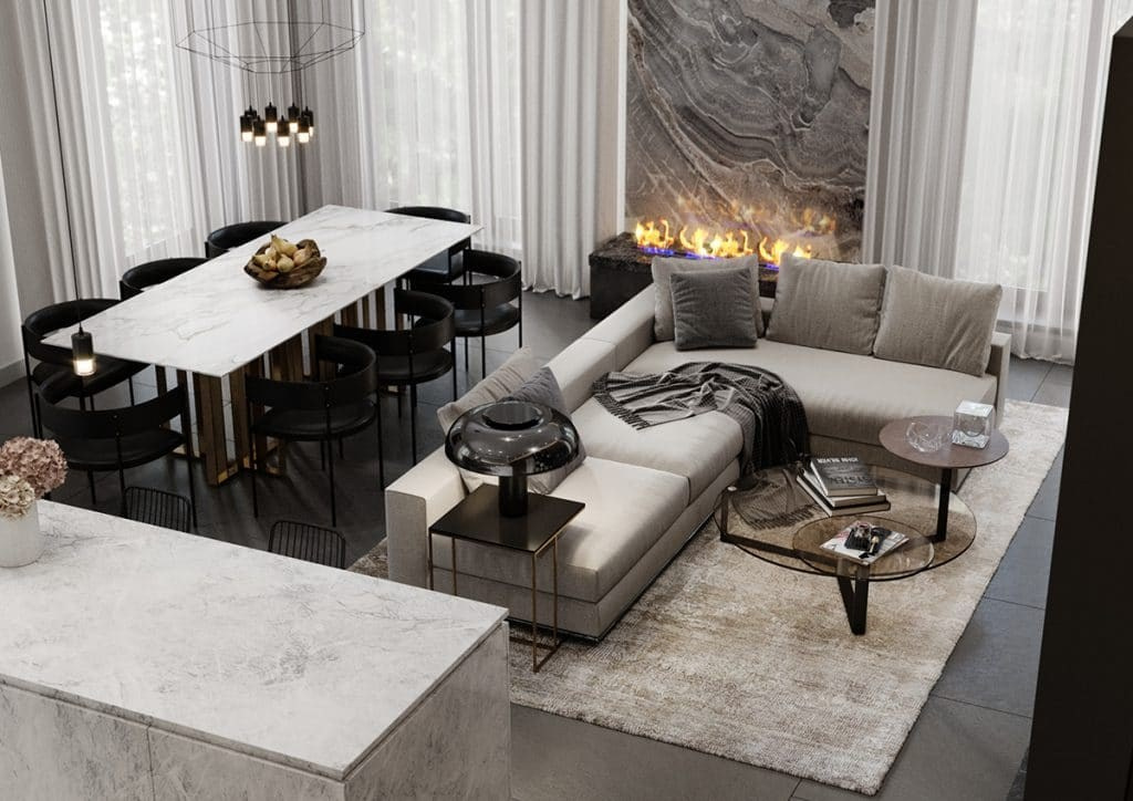 GREY HOUSE. Interior Design & 3D Rendering | Alena Bulataya Design Buro